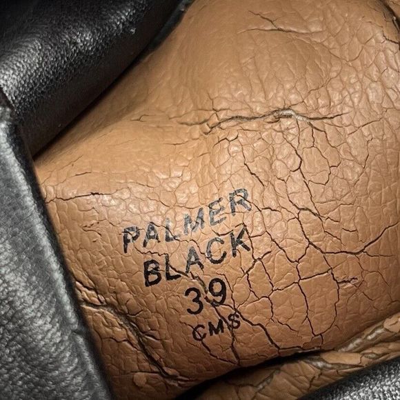 Market 22 Palmer Black Leather Heeled Ankle Boots Genuine Leather Size 39 / 8 - Picture 11 of 14